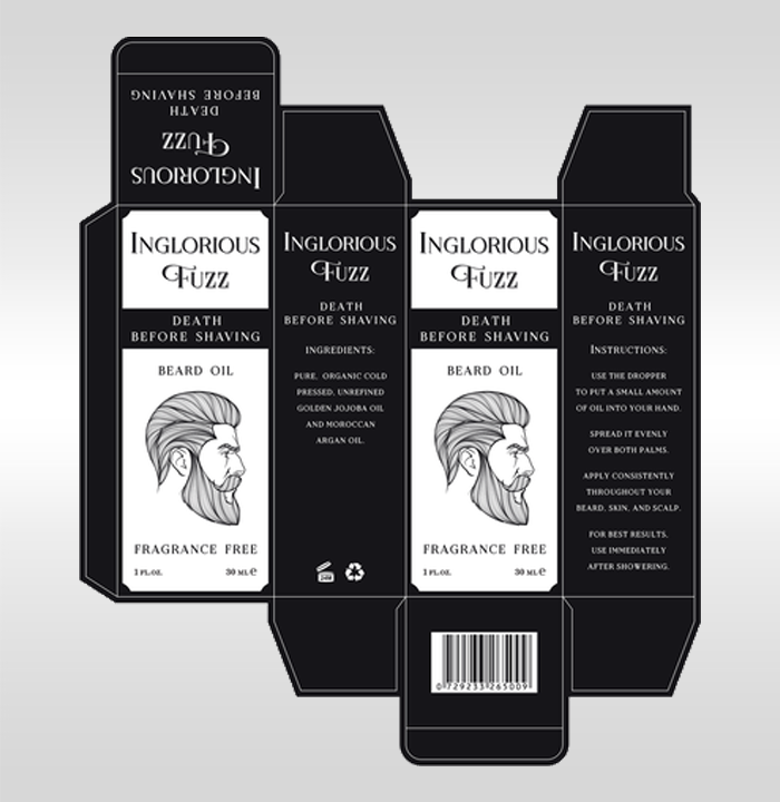 Beard Oil Box Packaging