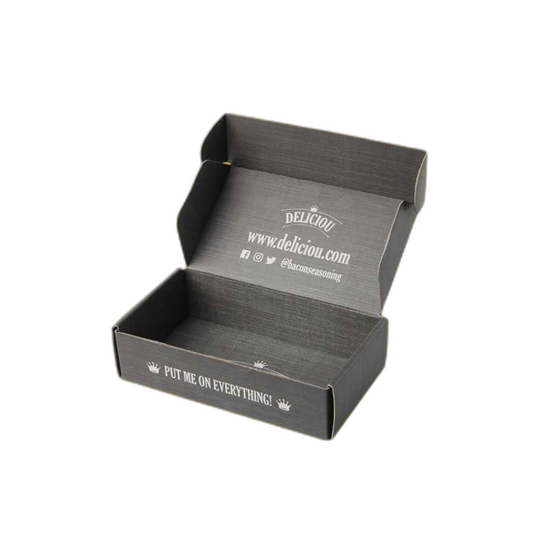 Black cardboard box