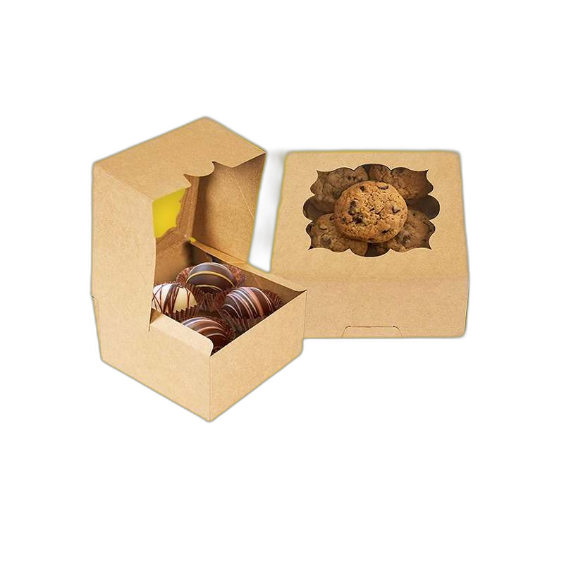 Brown Bakery Boxes with Window