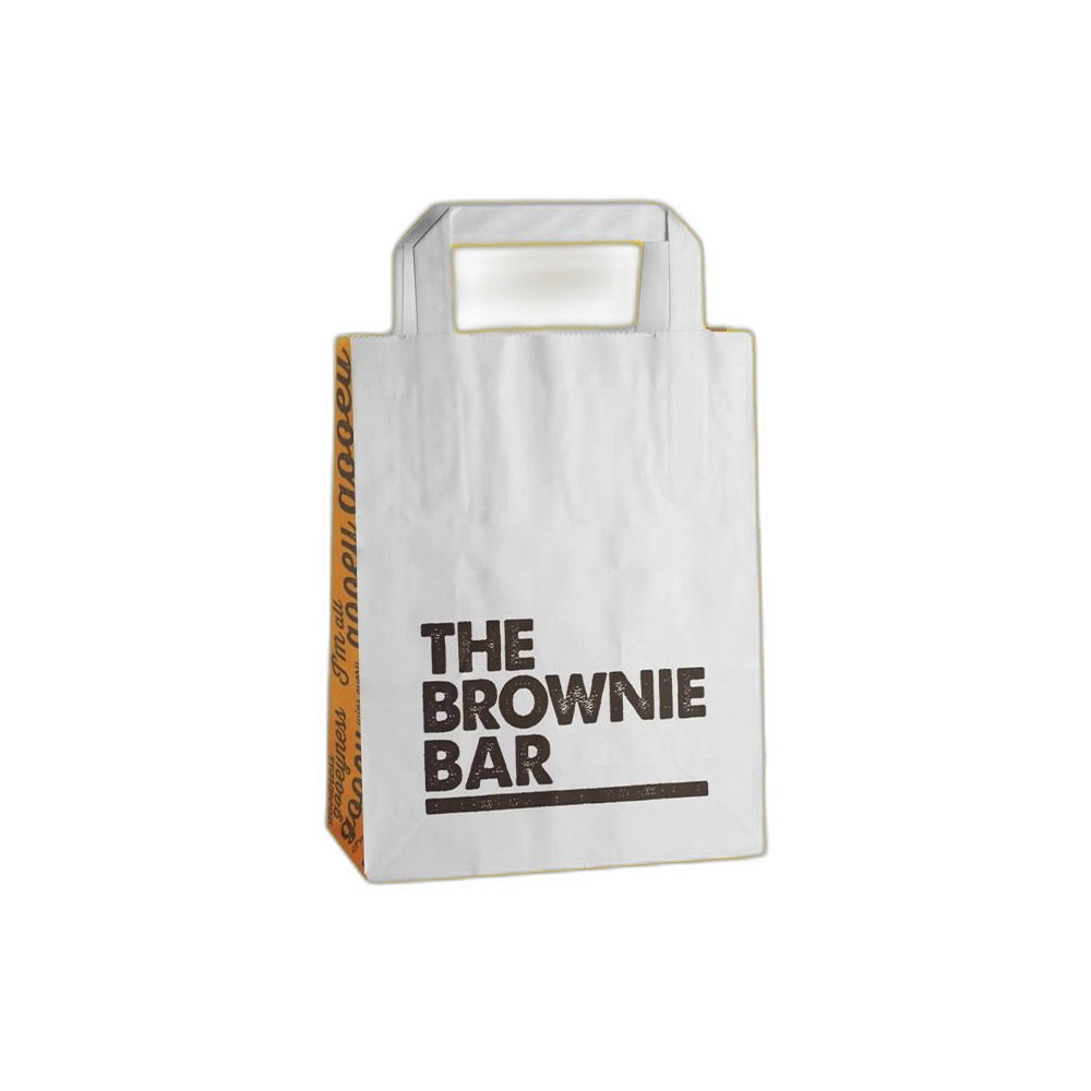 Custom Flat Handle Paper Bags