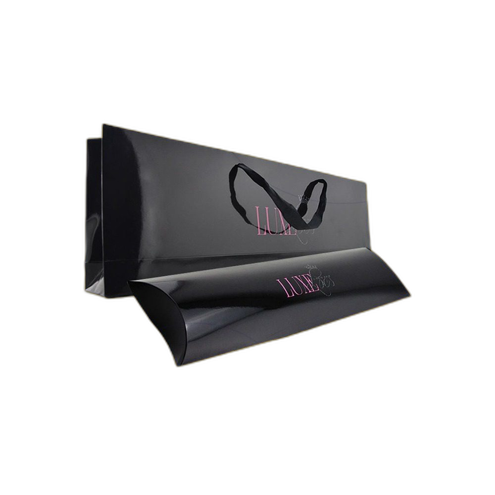 Custom Large Hair Extension Boxes With Ribbons