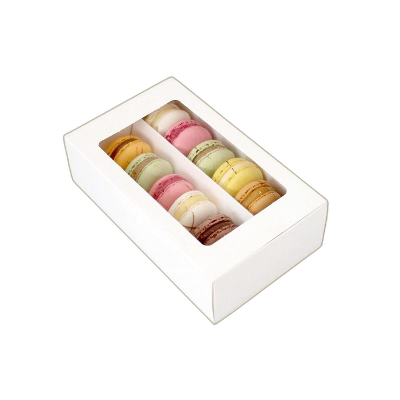 Custom Macaron Boxes with PVC Window