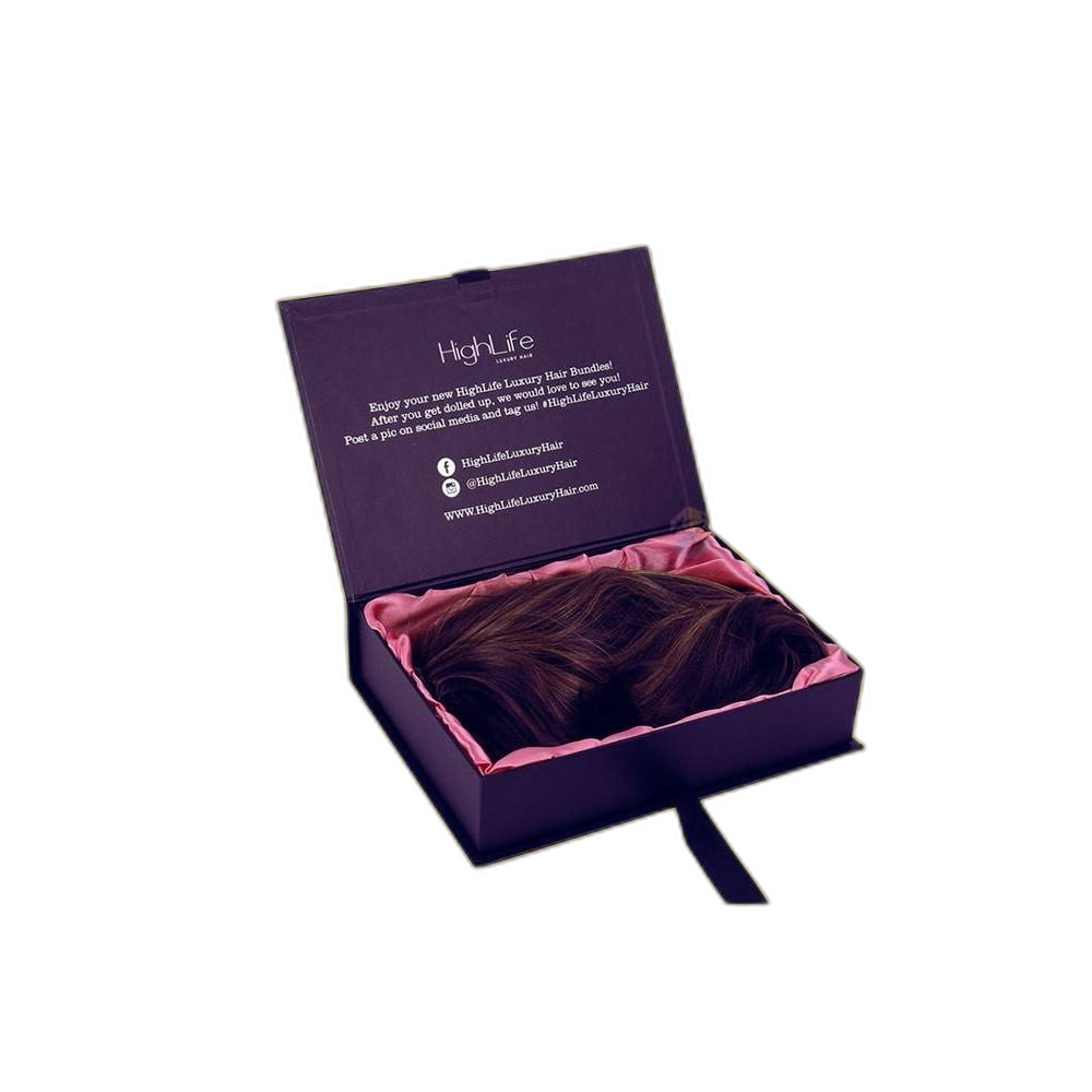 Custom Magnetic Closure Hair Extension Boxes