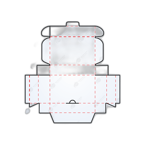 Custom Roll End Tuck Front Box Template