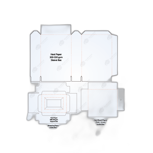 Custom Sleeve and Tray Rigid Box Template