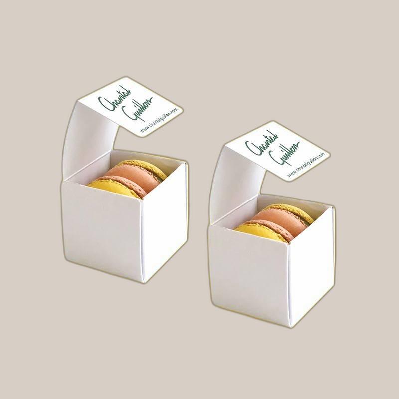 White Macaron Box