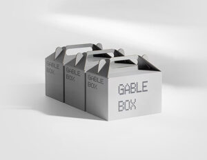 White Gable Boxes