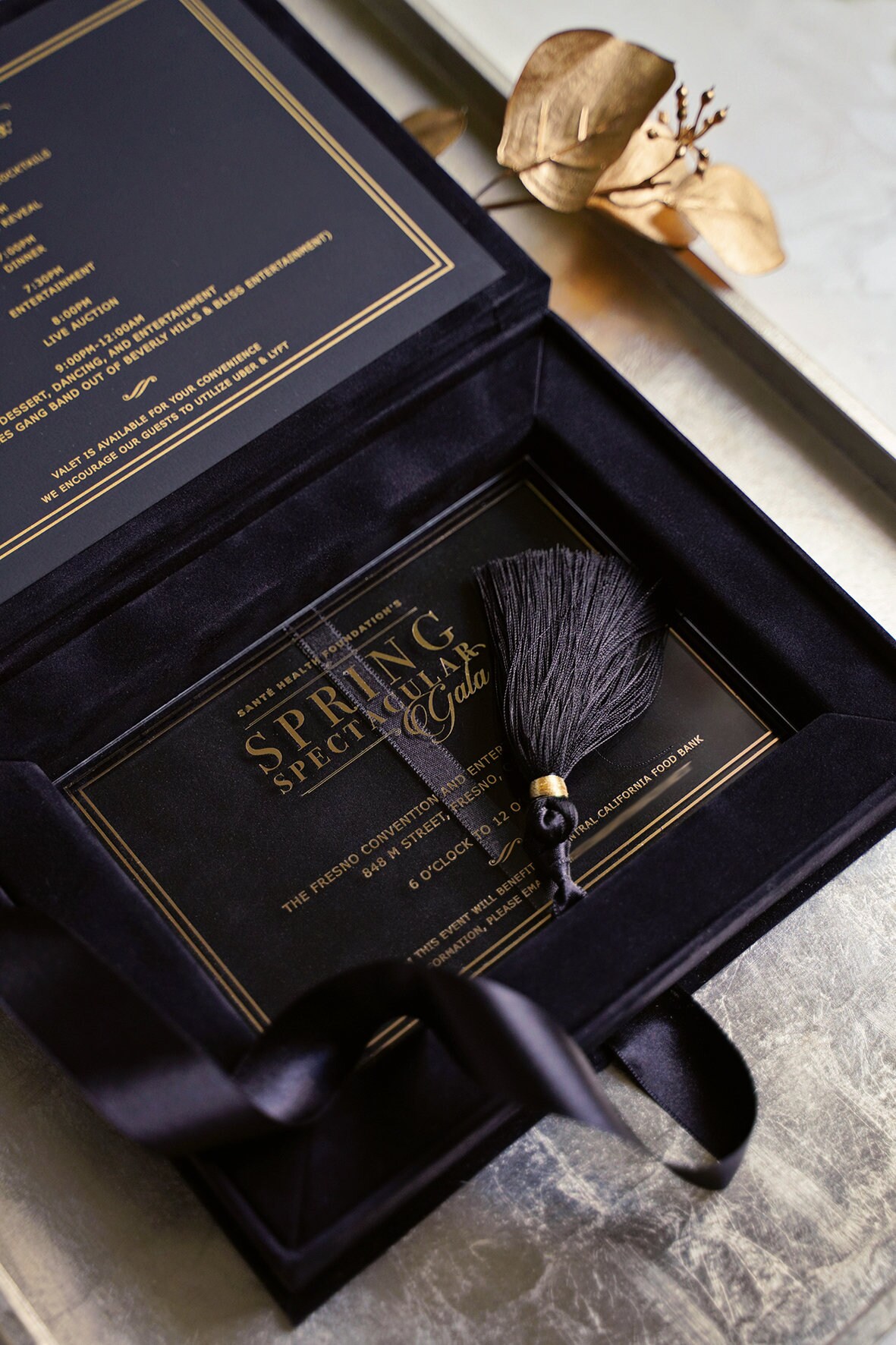 Velvet Invitation Box